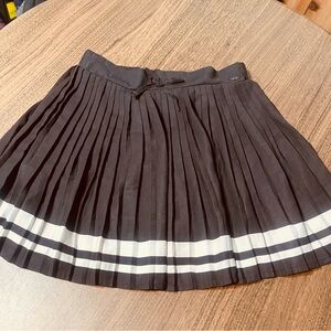 Karl Lagerfeld Kids Black Skirt with White Stripes